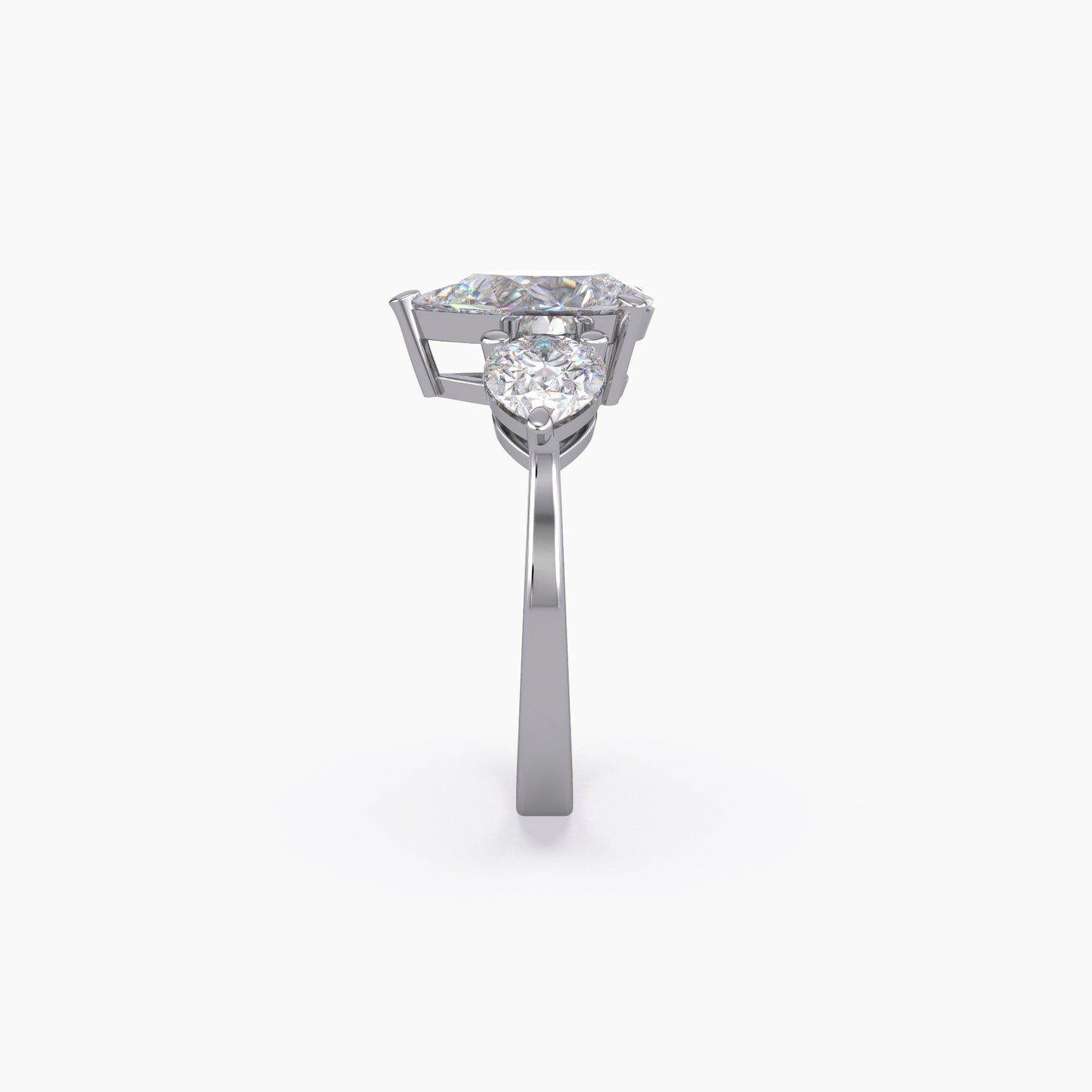 Pear Shape Lab Grown Diamond Ring