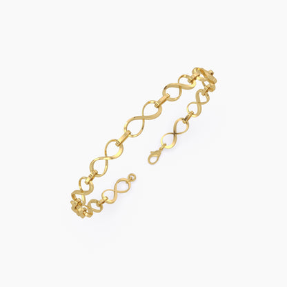 Pure Gold Infinity Bracelet