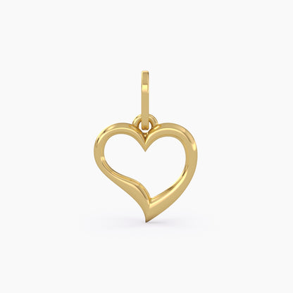 Real Gold Heart Pendant