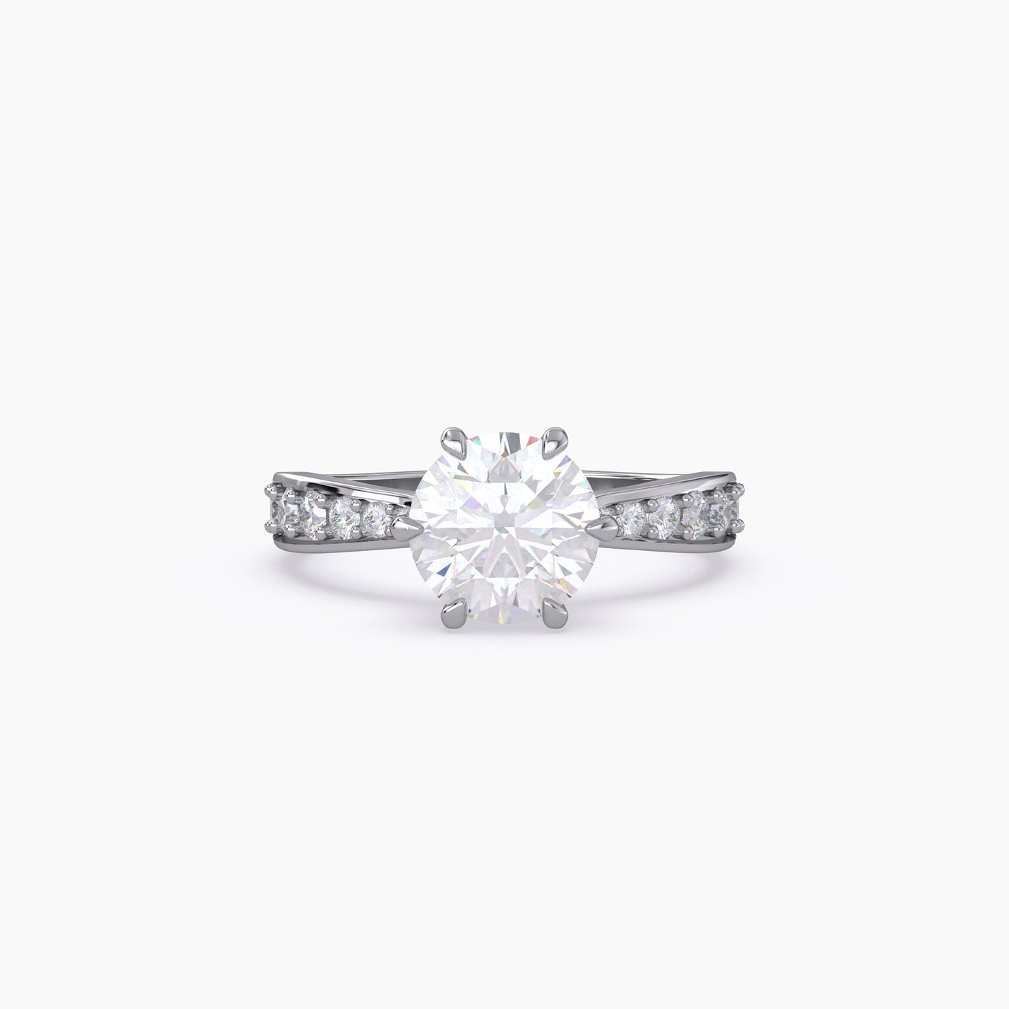 Round Lab Grown Diamond Ring