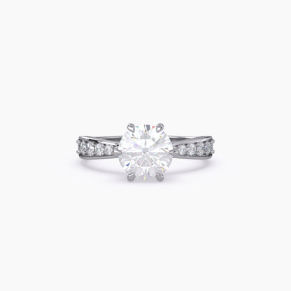 Round Lab Grown Diamond Ring