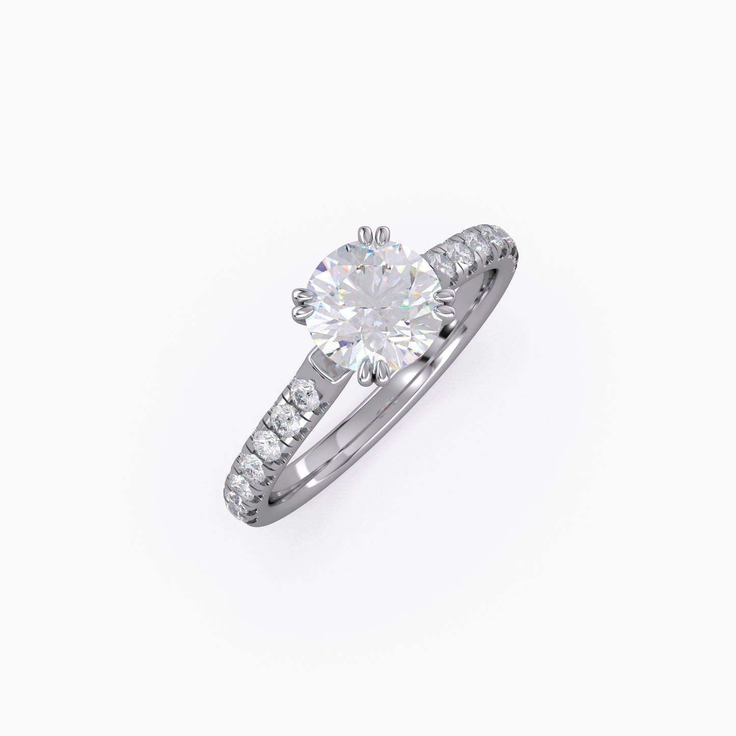 Round Lab Grown Diamond Ring