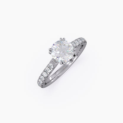 Round Lab Grown Diamond Ring