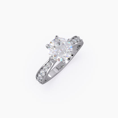 Round Lab Grown Diamond Ring