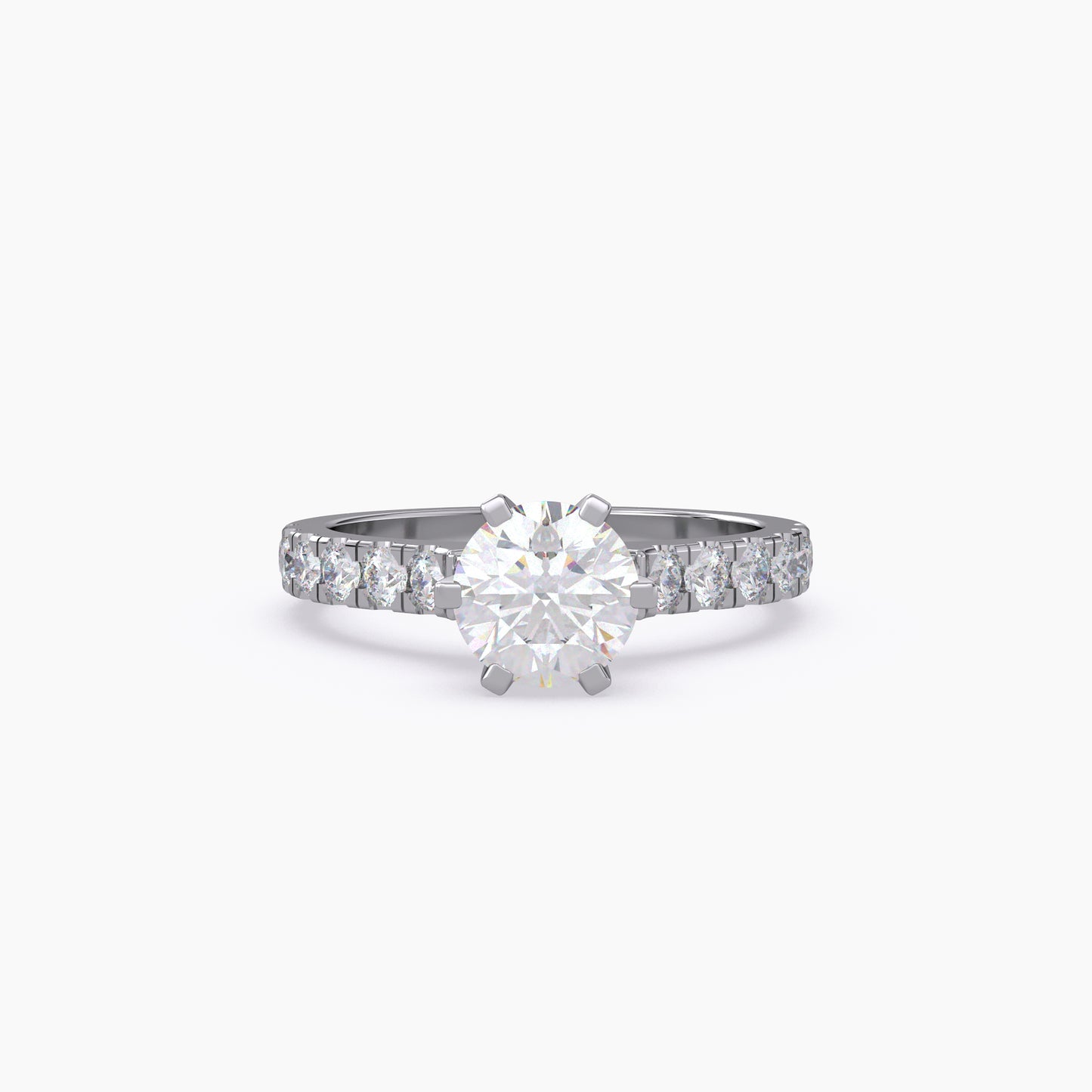 Round Shape Lab Grown Diamond Ring