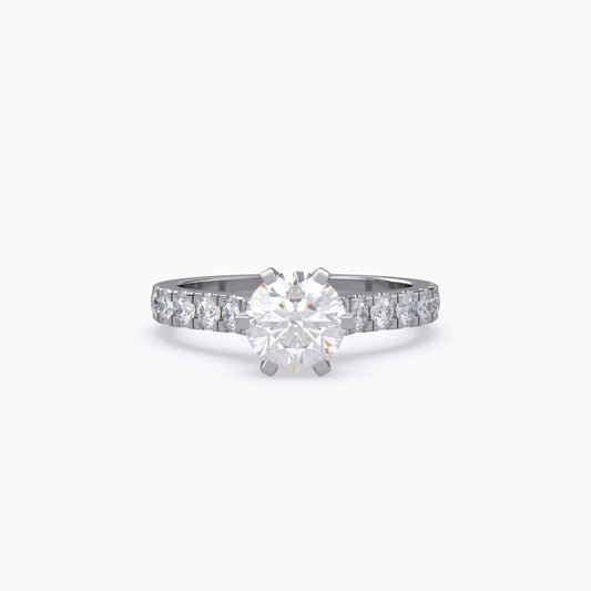 Round Shape Lab Grown Diamond Ring