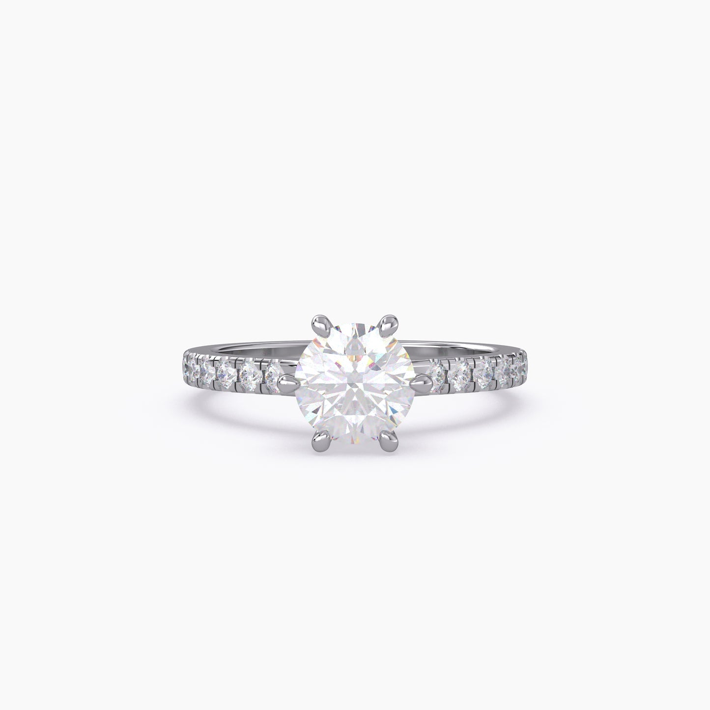 Round Shape Lab Grown Diamond Ring
