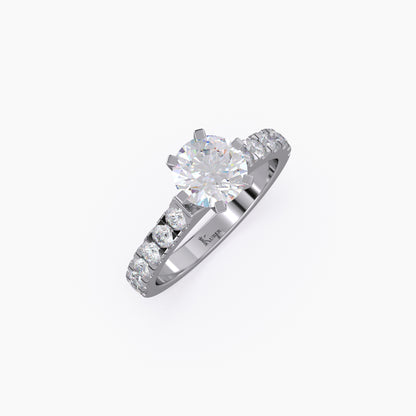 Round Shape Lab Grown Diamond Ring