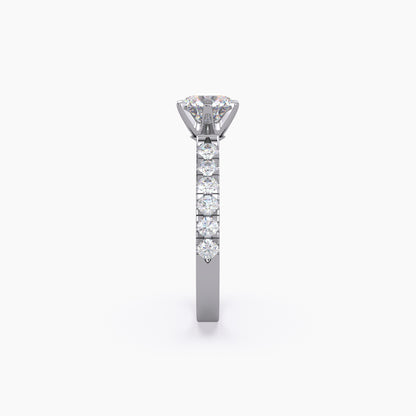 Round Shape Lab Grown Diamond Ring