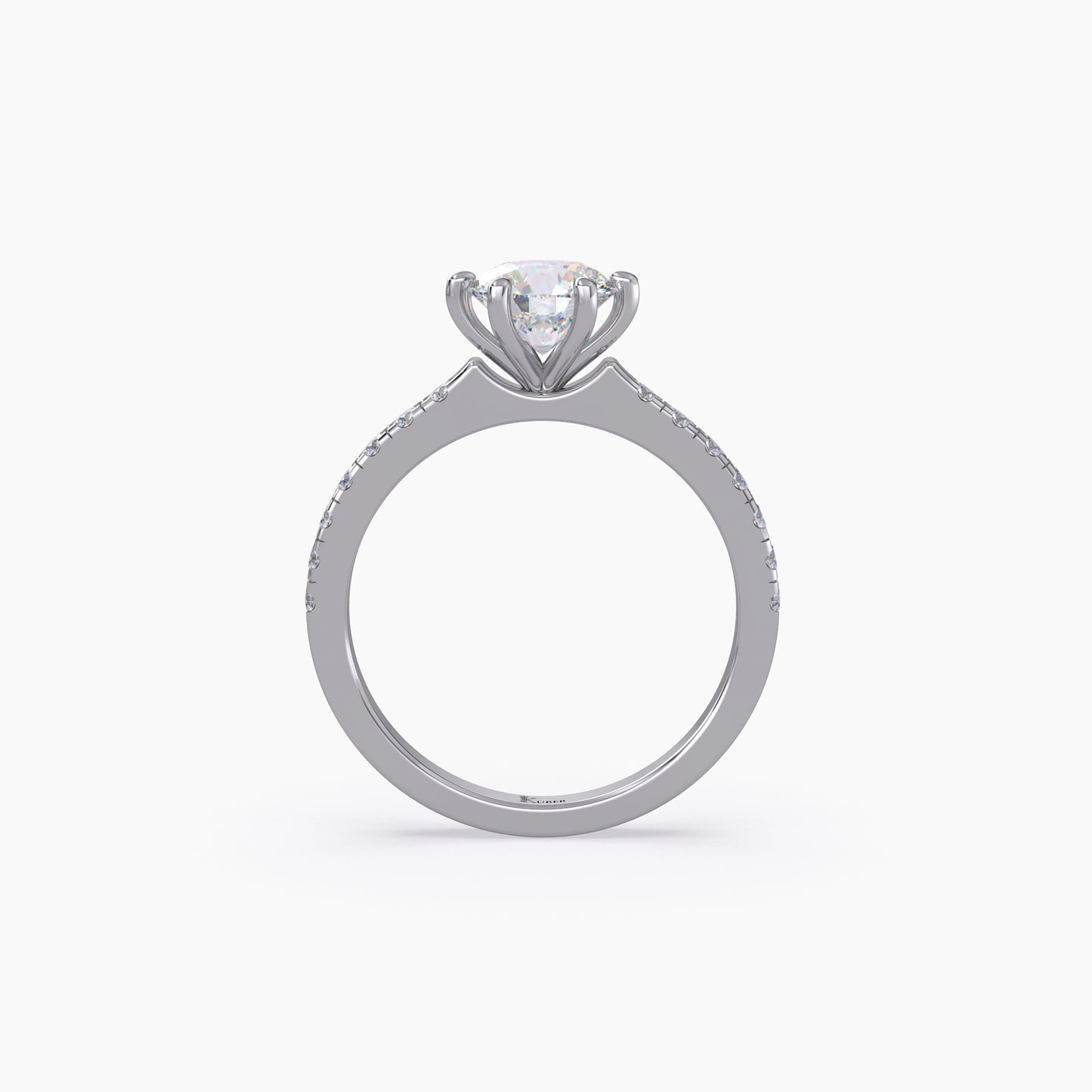 Round Shape Lab Grown Diamond Ring