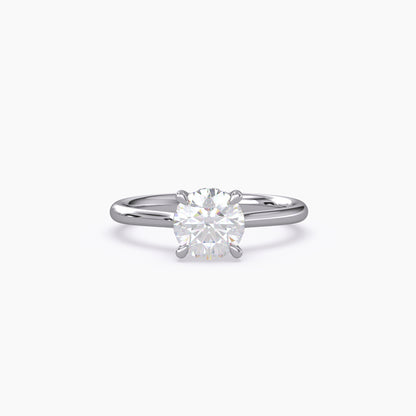 Solitaire Round Lab Grown Diamond Ring