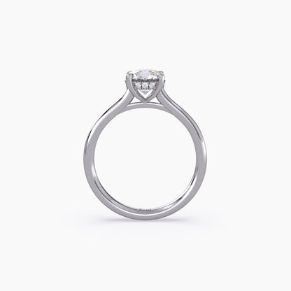 Solitaire Round Lab Grown Diamond Ring