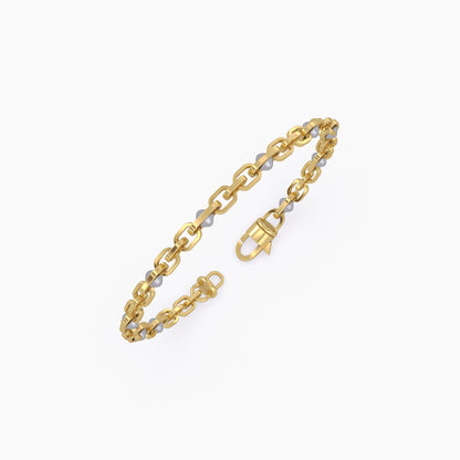 Two-Tone Link Bracelet