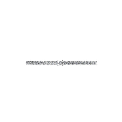 Lab Grown Diamond Heart Shape Tennis Bracelet