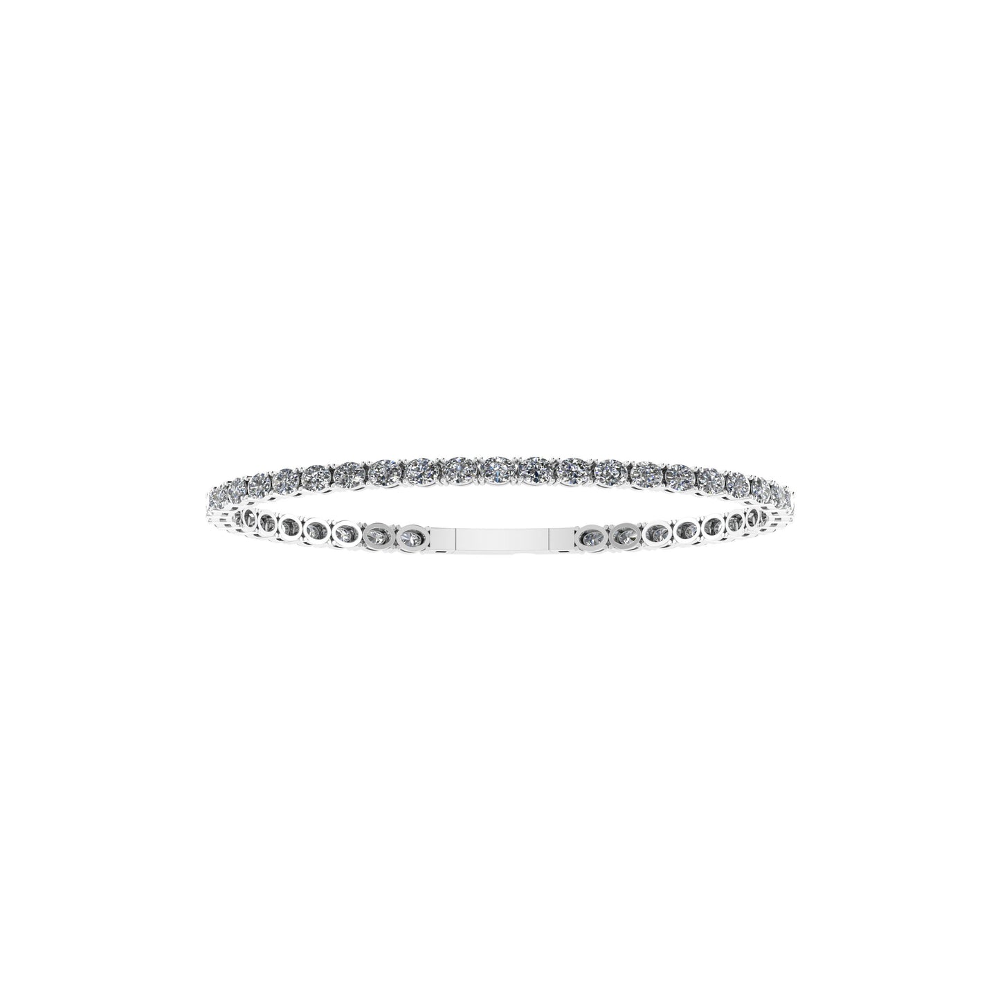 Lab Grown Diamond Oval Shape Tennis Bracelet