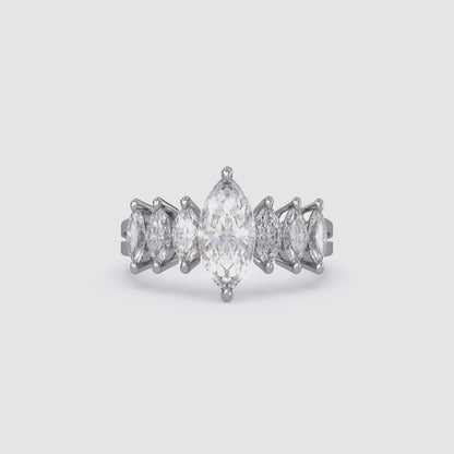 Marquise Shape Lab Grown Diamond Ring