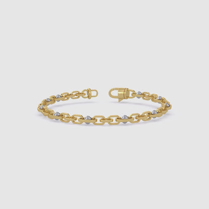 Two-Tone Link Bracelet