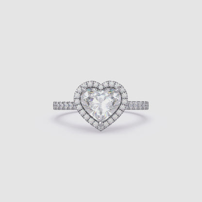 Lab Grown Diamond Heart Shape Ring