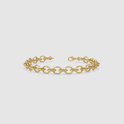 Fancy Round Chain Bracelet