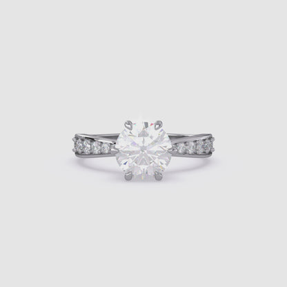 Round Lab Grown Diamond Ring