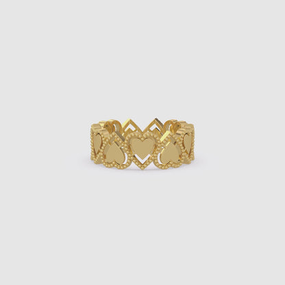 Heart Band Ring