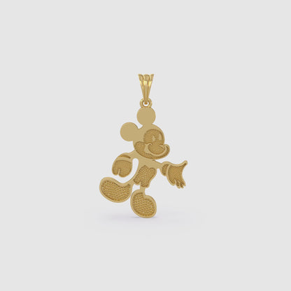 Gold Classic Mickey Pendant