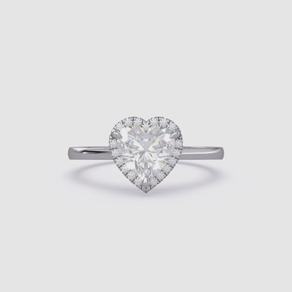 Lab Grown Diamond Heart Shape Ring