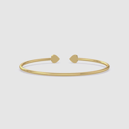 Heart Shaped Bangle