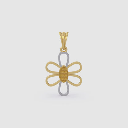 Flower Gold Pendant